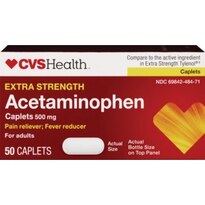 CVS Health Extra Strength Pain Relief Acetaminophen Caplets 500 mg, 24 CT