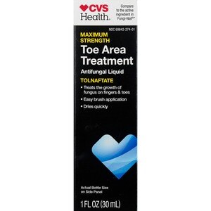 CVS Health Maximum Strength Toe and Nail Area Treatment Anti-Fungal Liquid, 1 OZ