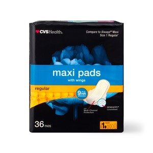 CVS Health Maxi Pads With Wings Regular