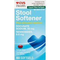 CVS Stool Softener+Stimulant Docusate50mg+Senna8.6mg Sftgels