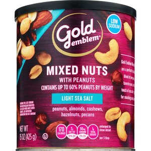 Gold Emblem Mixed Nuts Lightly Salted, 15 OZ