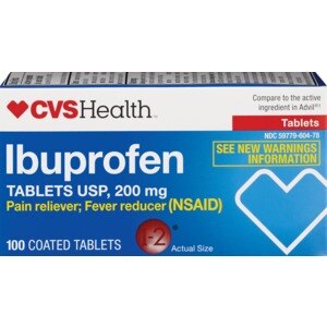 CVS Health Ibuprofen Tablets 200 mg, 100 CT