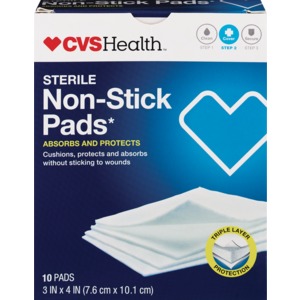 CVS Gauze Pad Non-Stick Sterile Triple-Layer 3"x4"