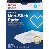 CVS Health Sterile Latex-Free Non-Stick Pads, 2in x 3in, 10CT, thumbnail image 1 of 4