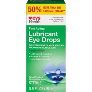 CVS Lubricant Eye Drops Polyethylene 0.4%/Propylene0.3% 15ml