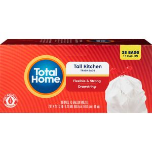 Total Home Tall Kitchen Trash Bags