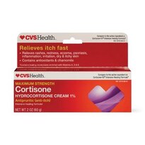 CVS Health Maximum Strength Cortisone Intense Healing Anti-Itch Cream, 2 OZ