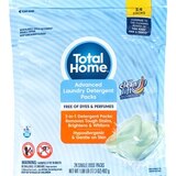 Total Home Advanced Laundry Detergent Packs, Free of Dyes and Perfumes, 24 CT, thumbnail image 1 of 1