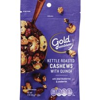 Gold Emblem Kettle Roasted Cashews with Quinoa, Dried Blueberries & Cranberries, 4 OZ