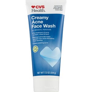 CVS Creamy Acne Face Wash Benzoyl Peroxide 4%