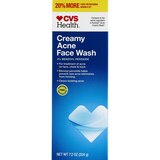 CVS Creamy Acne Face Wash Benzoyl Peroxide 4%, thumbnail image 2 of 3