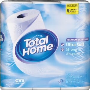 Total Home Premium Bath Tissue Ultra Soft, 9CT