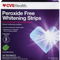 CVS Health Peroxide Free Whitening Strips, 28CT