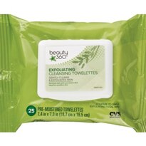 Beauty 360 Exfoliating Cleansing Wipes, 25/Pack