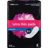 CVS Health Ultra Thin Pads Regular, 44 CT, thumbnail image 1 of 3