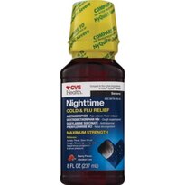 CVS Health Severe Night Time Cold and Flu Relief, Berry Flavor