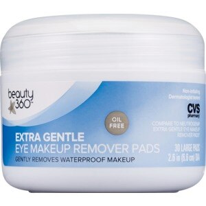 Beauty 360 Eye Makeup Remover Extra Gentle Pads, 30CT