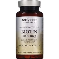 Radiance Platinum Biotin Tablets 1000mcg, 100CT