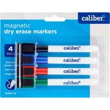 Caliber Dry Erase Markers w/Eraser Caps Magnetic Bullet-Tip, thumbnail image 1 of 2