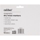 Caliber Dry Erase Markers w/Eraser Caps Magnetic Bullet-Tip, thumbnail image 2 of 2