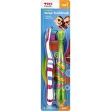 CVS Health Kids Designer Stripe Easy Grip Toothbrush Ages 3-8, Soft, thumbnail image 1 of 2