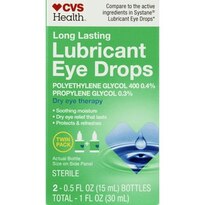 CVS Health Long Lasting Lubricant Eye Drops Twin Pack 0.5 OZ, 2CT