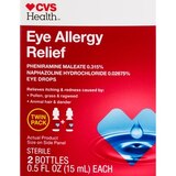 CVS Allergy Eye Drops Pheniramn0.315%&Naphazoln0.02675% 2-Pk, thumbnail image 1 of 1