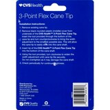 CVS Health 3-Point Flex Support Cane Tip, thumbnail image 2 of 2