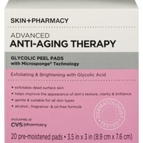 Skin + Pharmacy Advanced Anti-Aging Therapy Glycolic Peel Pads, 20CT