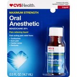 CVS Health Maximum Strength Oral Anesthetic Pain Relieving Liquid, 0.5 OZ, thumbnail image 1 of 2