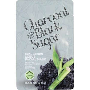 Charcoal And Black Sugar Dual Action Scrub Facial Mask