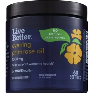 Live Better Evening Primrose Oil 1000mg, 60 CT