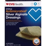 CVS Health Sterile Antimicrobial Silver Alginate Dressings 2x2in, 4CT, thumbnail image 1 of 4