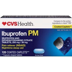 CVS Health Ibuprofen PM Caplets, 120 CT