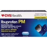 CVS Health Ibuprofen PM Caplets, 120 CT, thumbnail image 1 of 1