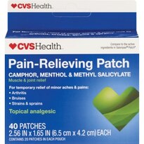 CVS Health Pharmacy Pain-Relieving Patches,1.65" x (6.5 cm x 4.2 cm), 40 CT