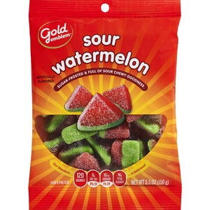 Gold Emblem Sour Jacks Watermelon Gummy Candy, 5.5 OZ