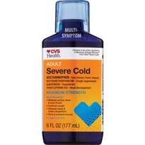 CVS Health Adult Severe Cold Liquid, 6 OZ