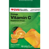 CVS Vitamin C Supplement Drops Orange Flavor (Bag)