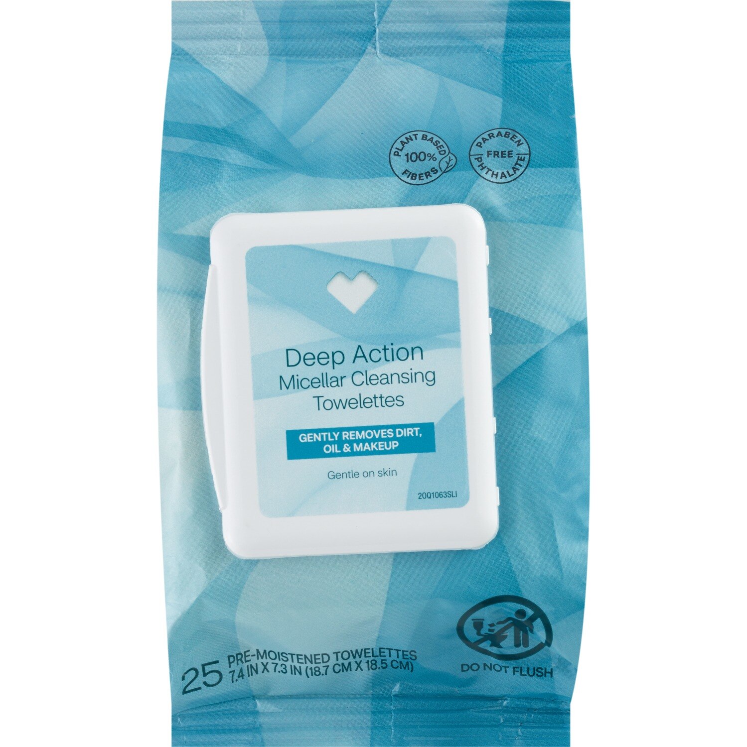 Beauty 360 Deep Action Micellar Facial Cleansing Cloths, 25CT