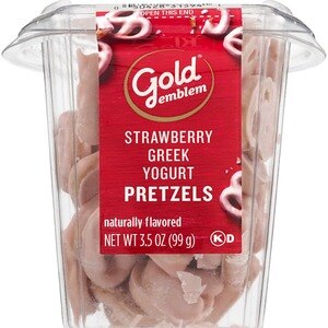 Gold Emblem Strawberry Greek Yogurt Covered Pretzels, 3.5 OZ