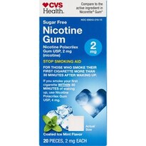 CVS Health Sugar Free Nicotine Gum, Ice Mint