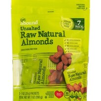 Gold Emblem Abound Unsalted Raw Natural Almonds, 7 CT
