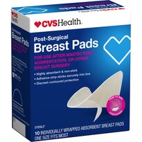 CVS Health Post Surgical Breast Pads, 10CT