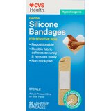 CVS Silicone Bandages Gentle/Sensitive Skin 3/4"x3" One Size, thumbnail image 1 of 1