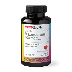 CVS Magnesium 400mg Chewable Tablets Cherry Flavor