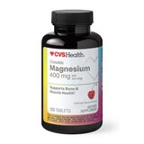 CVS Magnesium 400mg Chewable Tablets Cherry Flavor, thumbnail image 1 of 1