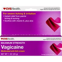 CVS Health Maximum Strength Vagicaine Medicated Anti-itch Cream, 1 OZ