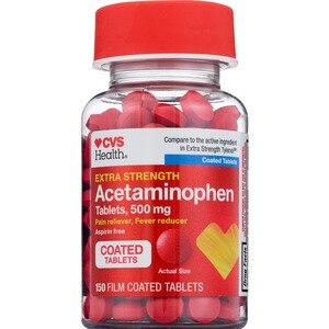 CVS Health Extra Strength Acetaminophen Pain Reliever & Fever Reducer 500 MG Tablets