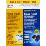 CVS Health Maximum Strength Daytime & Nighttime Sinus Relief Liquid Gels, thumbnail image 1 of 1